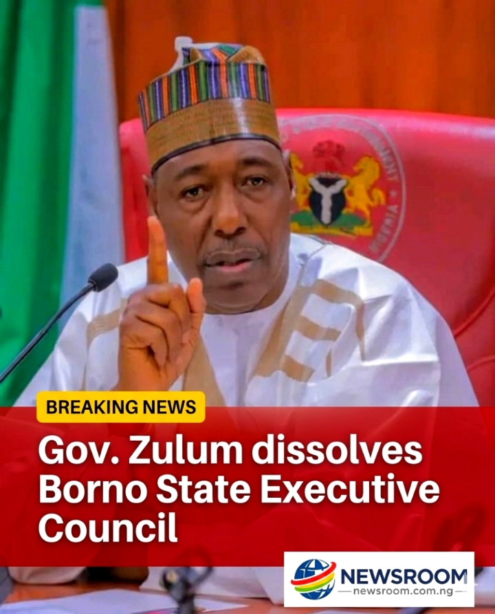 Gov. Zulum dissolves Borno State Executive Council