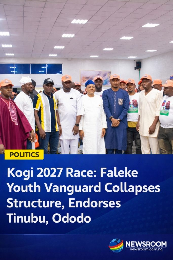 Kogi 2027 Race: Faleke Youth Vanguard Collapses Structure, Endorses Tinubu, Ododo